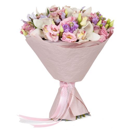 Цветочный букет «Орхидейное сияние»