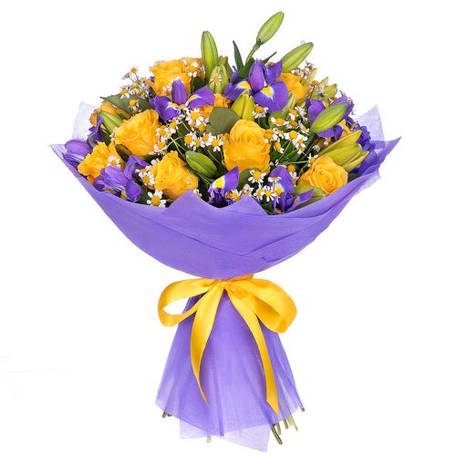 Цветочный букет «Яркий закат»