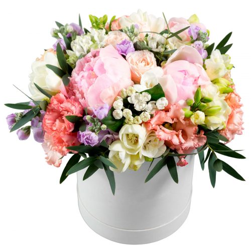 Цветы в коробке «Этерна»