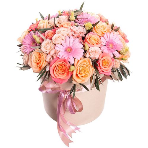 Цветы в коробке «Фантазия»