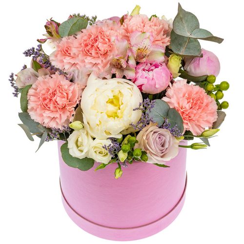 Цветы в коробке «Любовь»